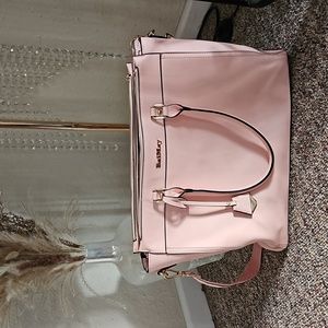 BaiMay Pink Laptop Tote Bag Purse